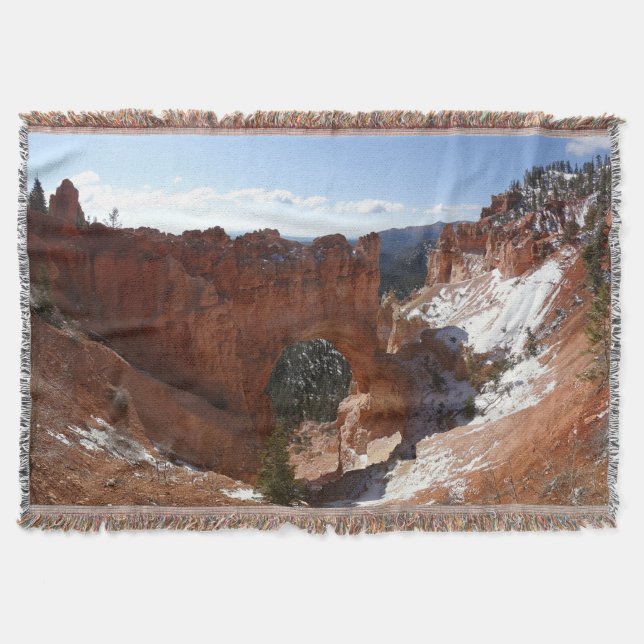 Couverture Bryce Canyon Pont naturel Paysage neigeux Photo (Devant)