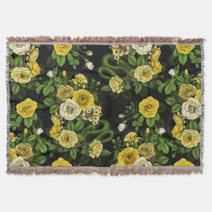 Couverture Caché en rose, jaune et vert