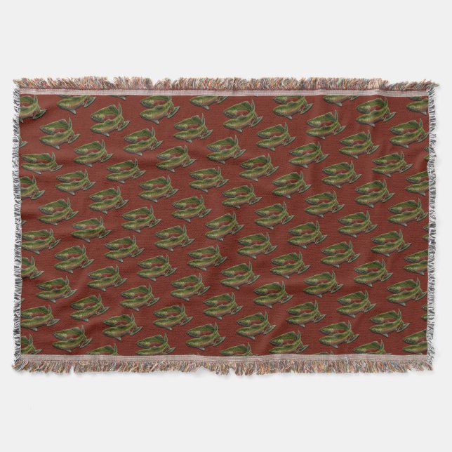 Couverture Cadeau couvrant de pêche allé de poissons de (Devant)