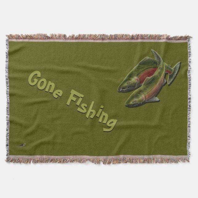 Couverture Cadeau couvrant de pêche allé de poissons de (Devant)
