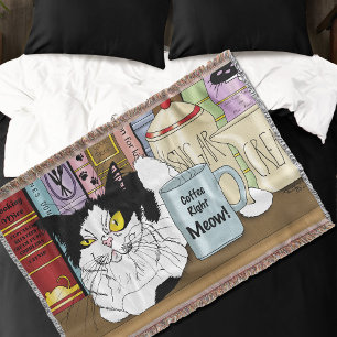 Couverture Café Tuxedo Chat amusant