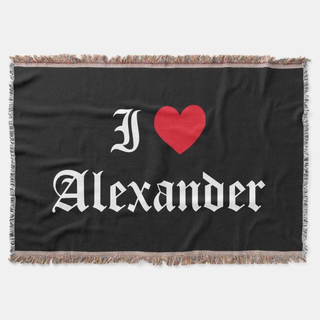 Couverture Calligraphie I Love Alexander (Devant)