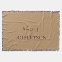 Calligraphie monogramme marron minimaliste profess