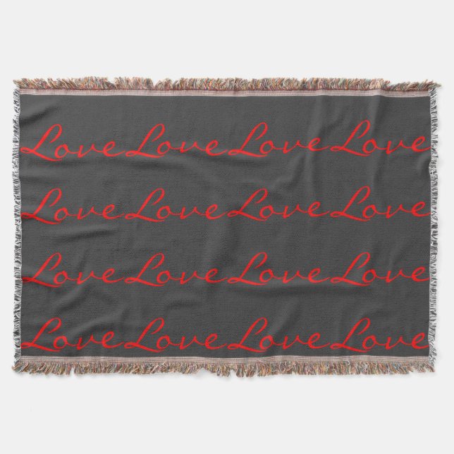 Couverture Calligraphie tendance Grey Red Love Mariage (Devant)