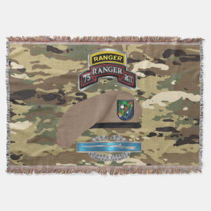 Couverture Camo vétéran de combat du 75e régiment de Rangers