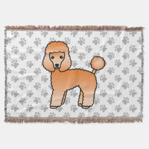 Couverture Caniche jouet abricot Chien de dessin animé mignon