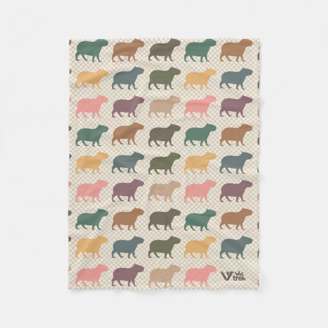 Couverture Capybara Capybara Lover vintage (Devant)