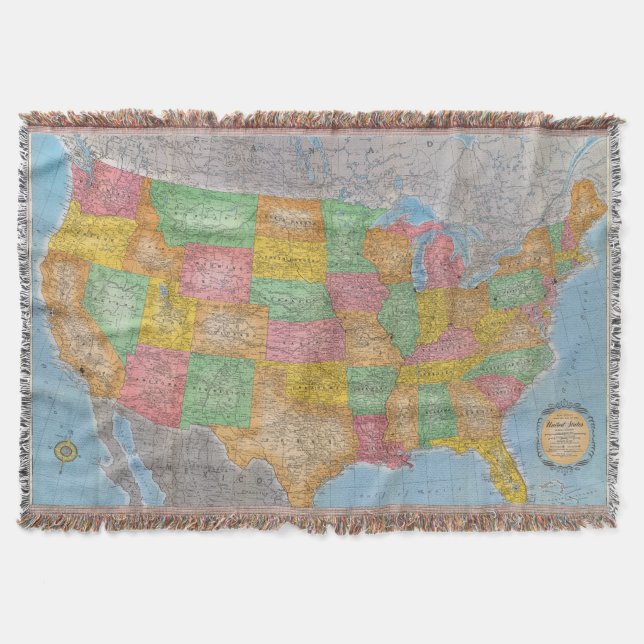 Couverture Carte 3 des Etats-Unis (Devant)