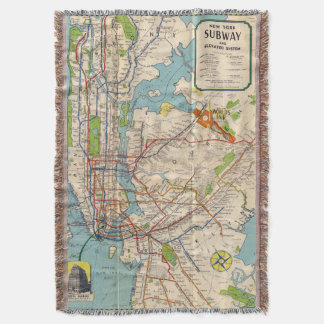 Couverture Carte de métro Vintage New York Lancement de la ca