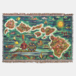 Couverture Carte des îles hawaïennes