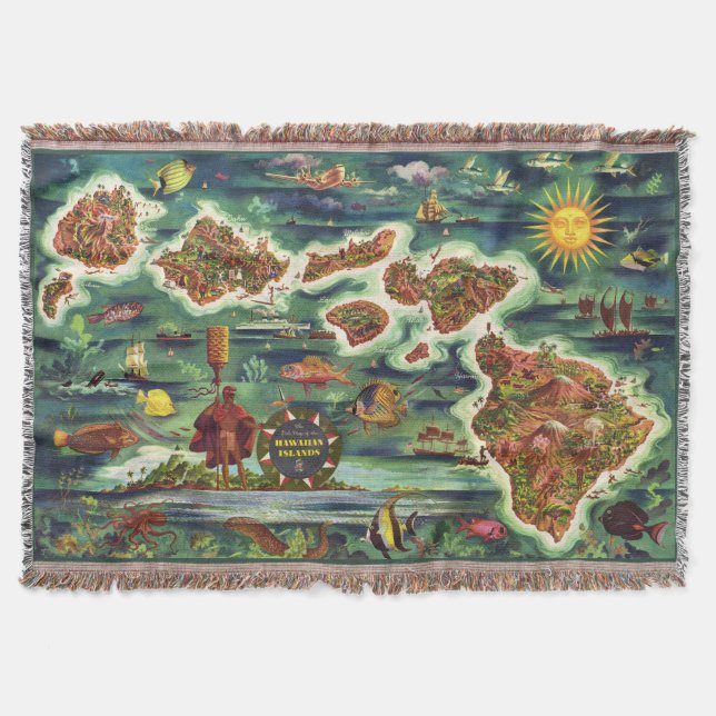 Couverture Carte des îles hawaïennes (Devant)