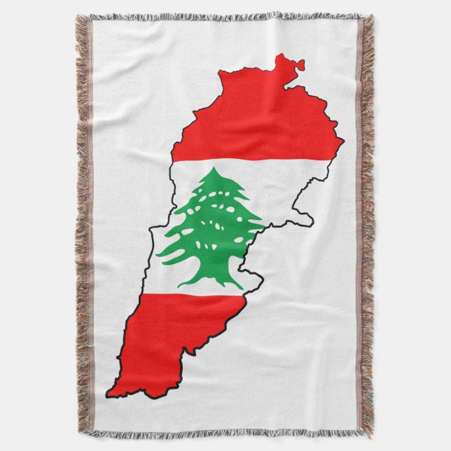 Couverture Carte du Liban avec aimant en pierre de drapeau (devant Vertical)