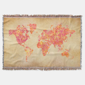 Couverture Carte du monde, peinture à l'action