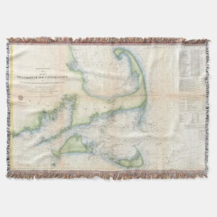 Couverture Carte vintage de Cape Cod (1857)