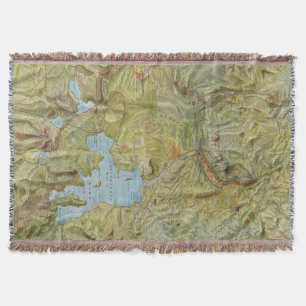 Couverture Carte vintage du parc national de Yellowstone