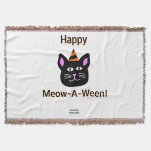 Couverture Cat Noir Cat Mowa-A-Ween Blanket
