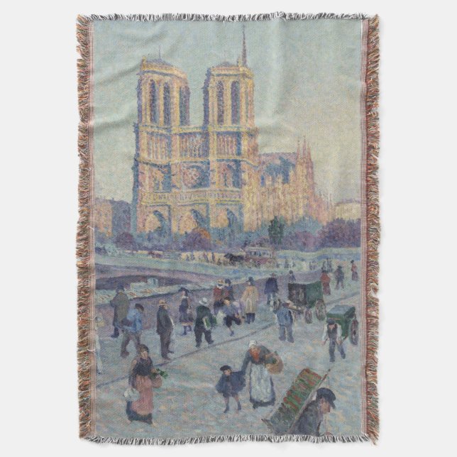 Couverture Cathédrale Notre-Dame Paris France Peinture classi (devant Vertical)