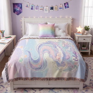 Couverture céleste pastel personnalisée pour un so