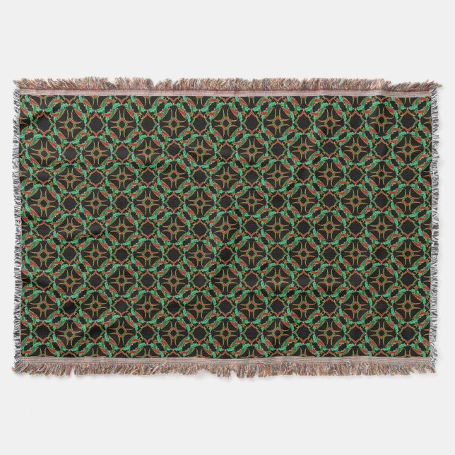Couverture Celtic Christmas Holly Motif Wreath (Devant)