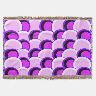 Couverture Cercles mods rose et pourpre