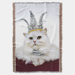Couverture Chat dans une couronne