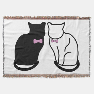 Couverture Chat noir et blanc