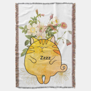 Couverture Chat roux endormi