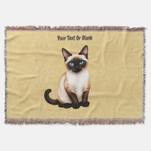 Couverture Chat Siamois Sur Vieux Papier