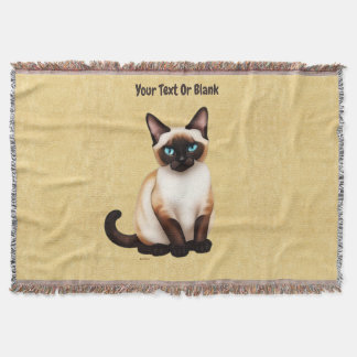 Couverture Chat Siamois Sur Vieux Papier