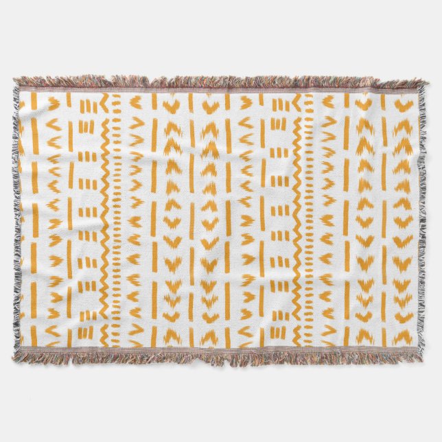 Couverture Chemins De Motif Africain En Toile De Soleil En Bl (Devant)