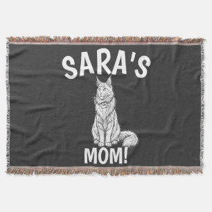 Couverture Chemise de Maman de Chat, Personnaliser, Maine Coo