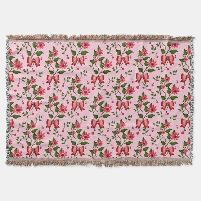 Couverture Cherry floral pattern Curtain (Devant)