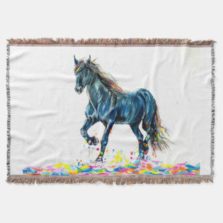 Couverture Cheval dans une course de couleur