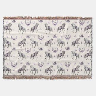 Couverture Cheval de dressage élégant et aquarelle de fer à c