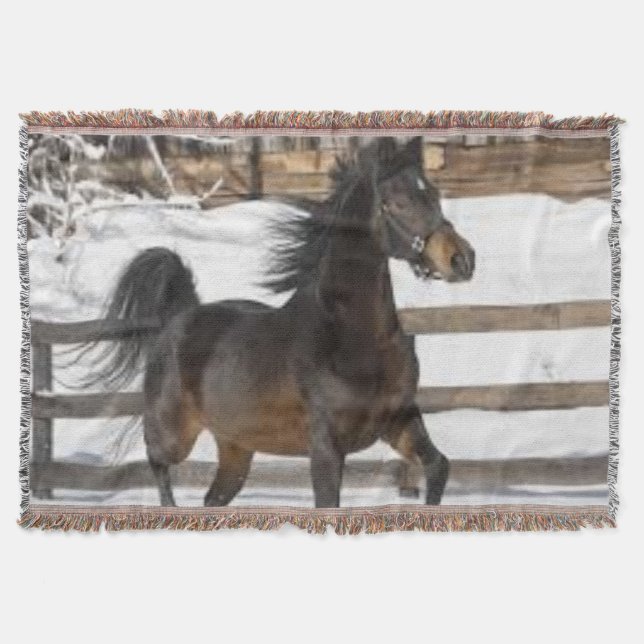 Couverture Cheval d'hiver Sherpa Blanket (Devant)