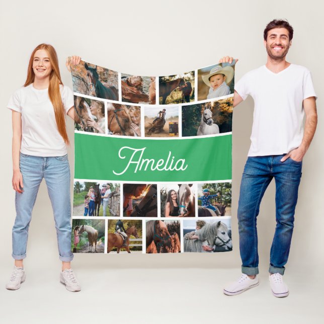 Couverture Cheval Pour Filles, Couverture Nom Enfa (En situation)