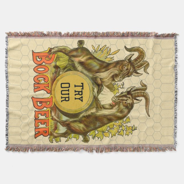 Couverture Chèvres Bock Bière Publicité (Devant)