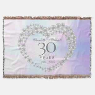 Couverture Chic Pearl Heart 30e anniversaire du Mariage