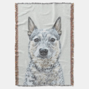 Couverture Chien de bétail australien - Cute Original Dog Art