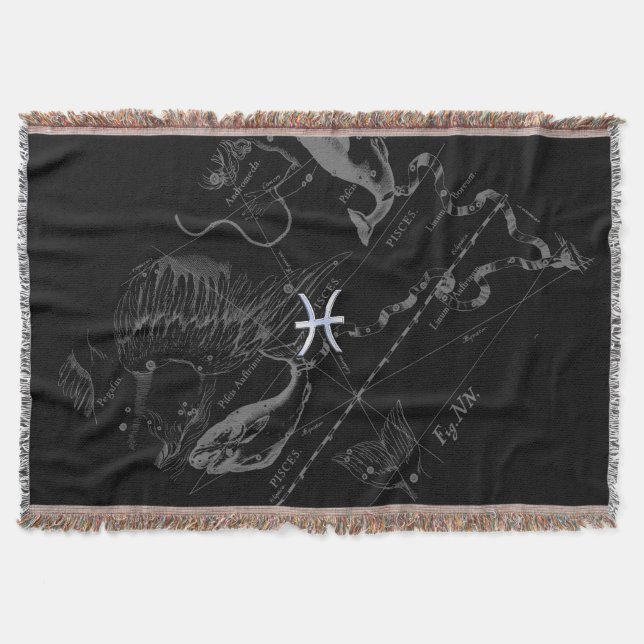 Couverture Chrome Style Pisces Symbole Zodiac sur Hevelius (Devant)