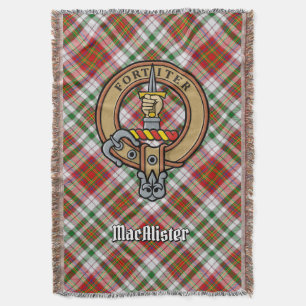Couverture Cimier du clan MacAlister sur tartan de robe de so