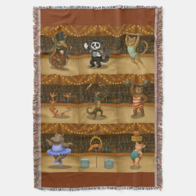 Couverture Circus acts Throw Blanket (devant Vertical)