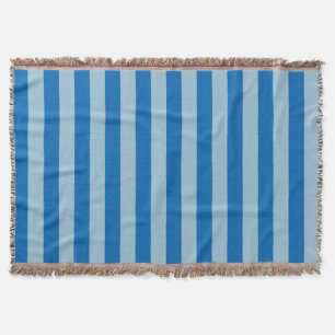 Couverture Citronnade Bleu Électrique et Rayures Verticales A