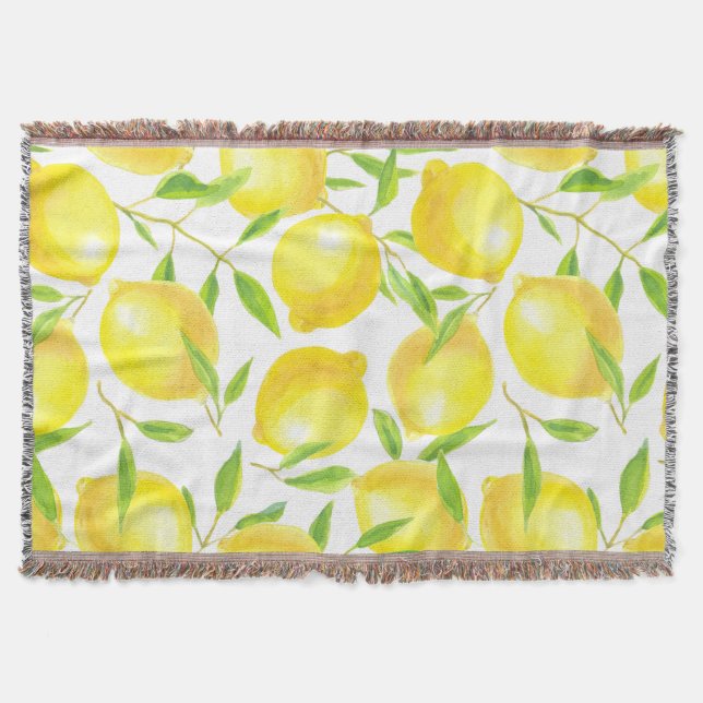 Couverture Citrons et motif feuille (Devant)