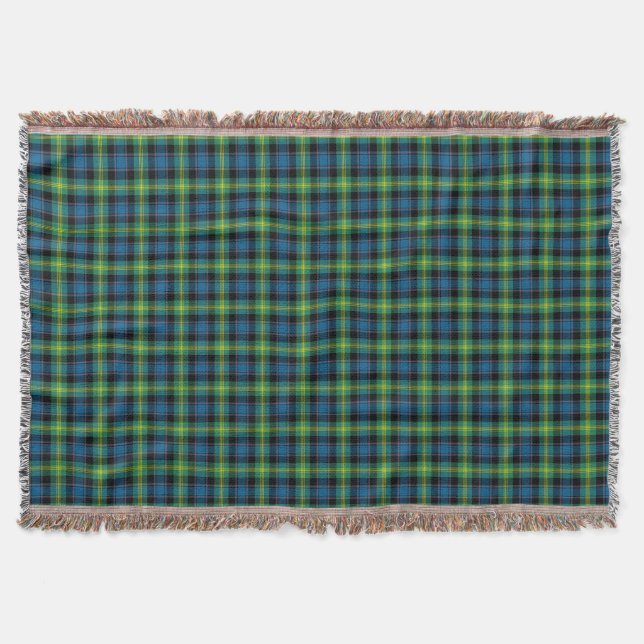 Couverture Clan bleu clair et vert Watson Scottish Plaid (Devant)