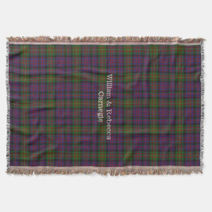 Couverture Clan Carnegie Tartan Plaid Custom Thon Blanket