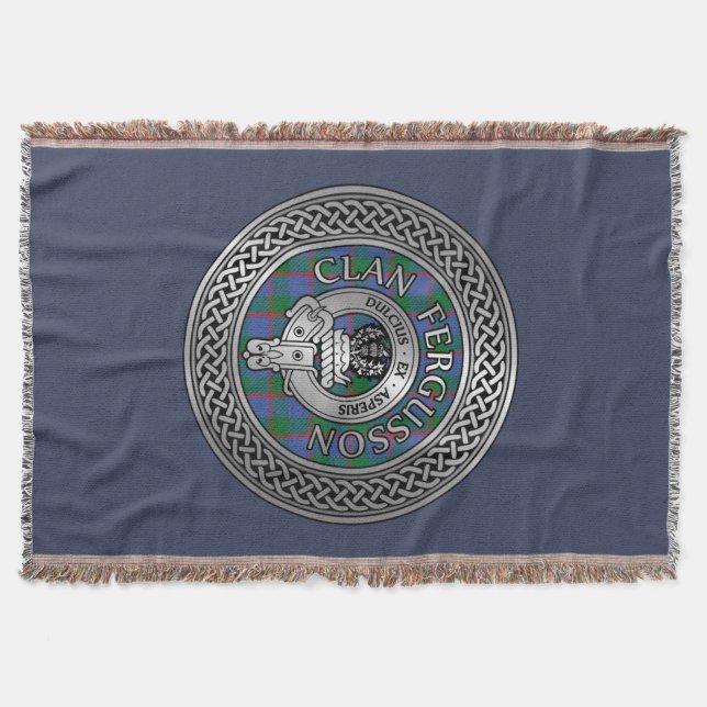 Couverture Clan Fergusson Crest & Tartan Knot (Devant)
