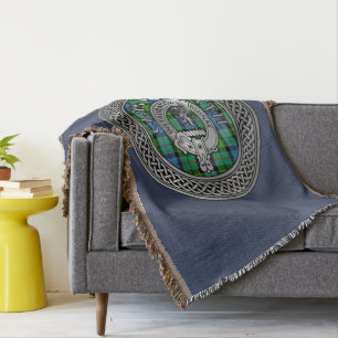 Couverture Clan Forsyth Crest & Tartan Knot
