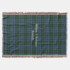 Clan Forsyth Tartan Plaid Custom Thaillot Blanket