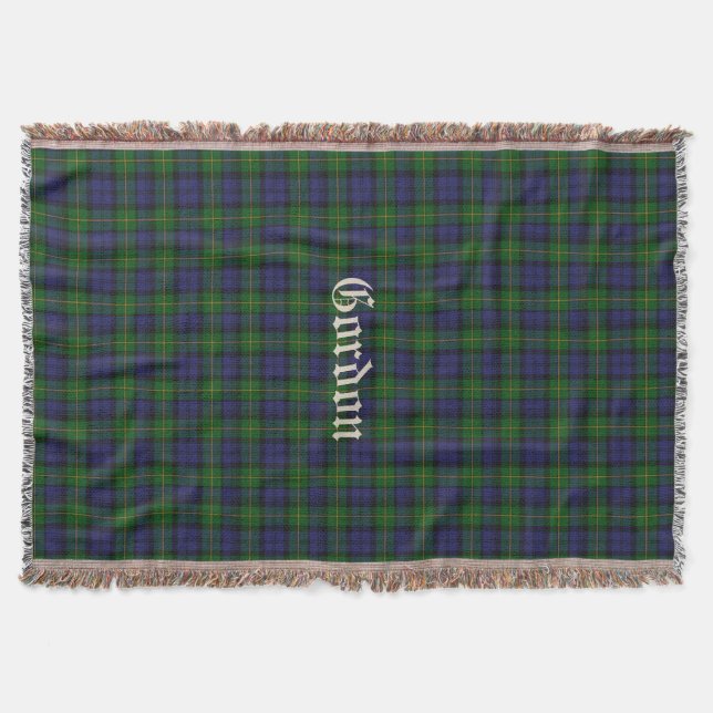 Couverture Clan Gordon Tartan Plaid Cube De Jeu Personnalisée (Devant)
